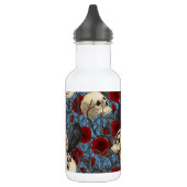 Ravens geheim. Donkere en humeurige gotische illus Waterfles (Links)