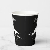 Ravens Gothic Halloween bruiloft Papieren Bekers (Rechts)