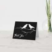 Ravens Gothic Wedding Bedankkaart (Voorkant)