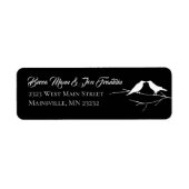 Ravens Gothic Wedding Etiket (Voorkant)