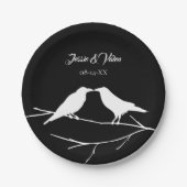 Ravens Gothic Wedding Papieren Bordje (Voorkant)