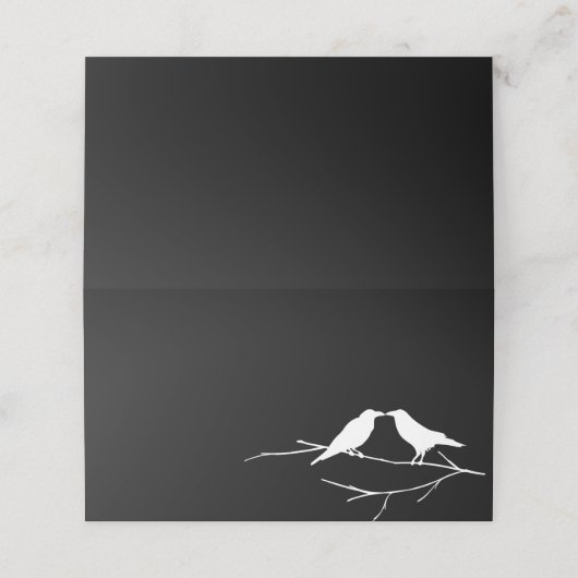 Ravens Gothic Wedding Plaatskaartje (Buitenkant ongevouwen)