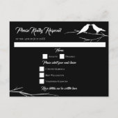 Ravens Gothic Wedding Reply Kaart (Voorkant)