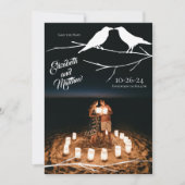 Ravens Gothic Wedding Save the Date Kaart (Voorkant)