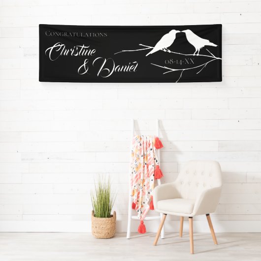 Ravens Gothic Wedding Spandoek (Insitu)