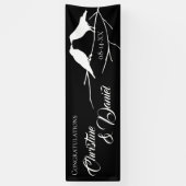 Ravens Gothic Wedding Spandoek (Verticaal)