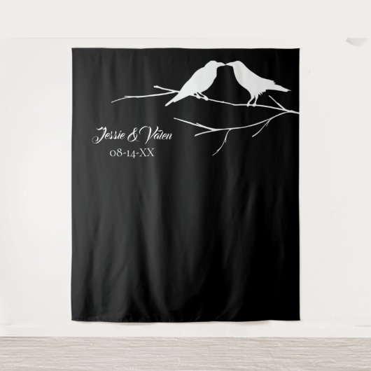 Ravens Gotische Bruiloft Wandkleed (Voorkant)
