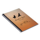 Ravens & Hearts Halloween Wedding Guestbook notebo Notitieboek (Rechterzijde)