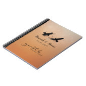 Ravens & Hearts Halloween Wedding Guestbook notebo Notitieboek (Linkerzijde)