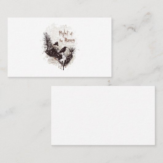 Ravens in Charred Forest Visitekaartje (Voorkant / Achterkant)