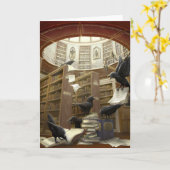 Ravens in de kaart van de Bibliotheek (Gele Bloem)