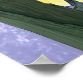 Ravens in een boom bij zonsopgang poster (Hoek)