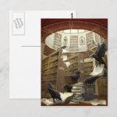 Ravens in het Briefkaart van de Bibliotheek (Voorkant / Achterkant)