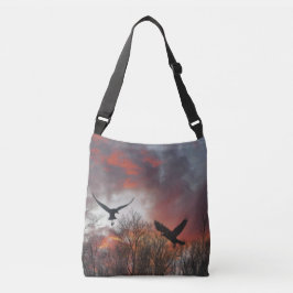 Ravens in Motion Crossbody Tas