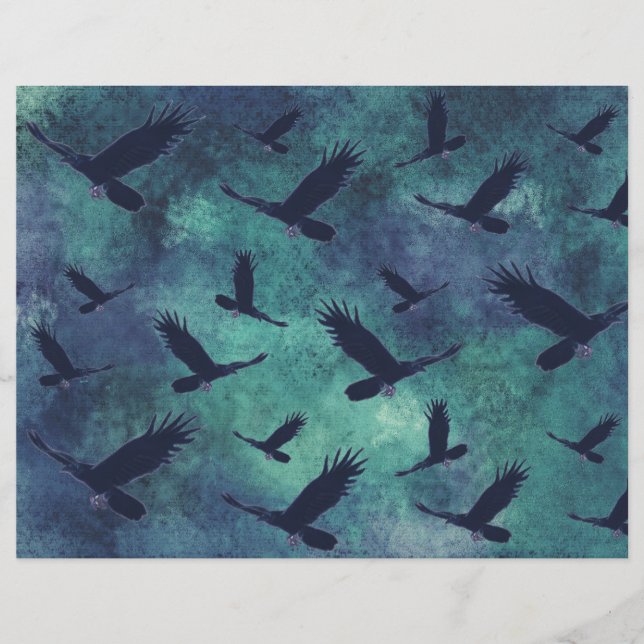 Ravens Junk Journal Scrapbook Page (Voorkant)