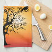 Ravens Kraaien Blackbirds Keukenhanddoeken (Quarter Fold)