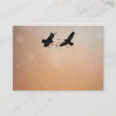 Ravens Matching Wedding BLANK cards 3,5 x 2,5 Informatiekaartje (Voorkant)