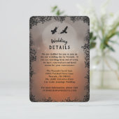 Ravens Matching Wedding Details 3.5x5 Uitnodiging (Staand voorkant)
