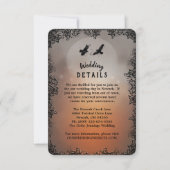 Ravens Matching Wedding Details 3.5x5 Uitnodiging (Voorkant)