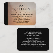 Ravens Matching Wedding Reception Kaarten 3.5 x 2. (Voorkant / Achterkant)