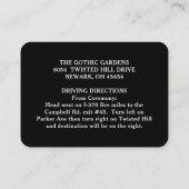 Ravens Matching Wedding Reception Kaarten 3.5 x 2. (Achterkant)