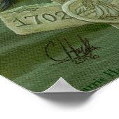 Raven's Moon Black Cat Crow Gothic Art Poster (Hoek)