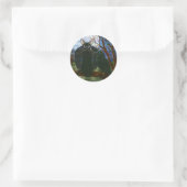 Raven's Moon Black Cat Crow Gothic Fantasy Sticker (Tas)