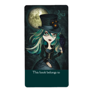 Raven's Moon Bookplates Labels