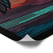 Ravens Navajo Desert Native Art Style #NR105 Poster (Hoek)