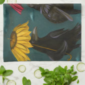 Ravens Rain Theedoek (Gevouwen)