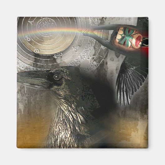 RAVENS REGENBOOG MAGNEET (Voorkant)