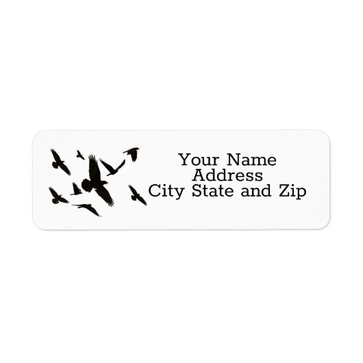 Ravens Return Address Labels (Voorkant)