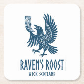 Raven's Roost Pub Wick Schotland Kartonnen Onderzetters (Voorkant)