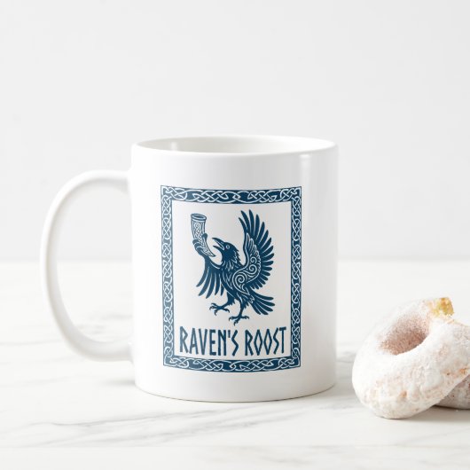 Raven's Roost Pub Wick Schotland Koffiemok (Met donut)