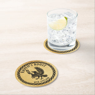 Raven's Roost Pub Wick Schotland Ronde Kartonnen Onderzetter