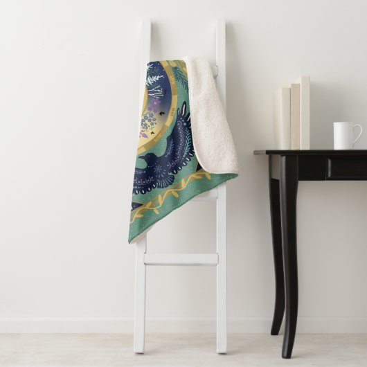 Ravens Sherpa Blanket Deken (In situ)