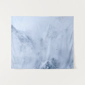 Ravens, sneeuwbergen en wolken wandkleed (Voorkant (horizontaal))