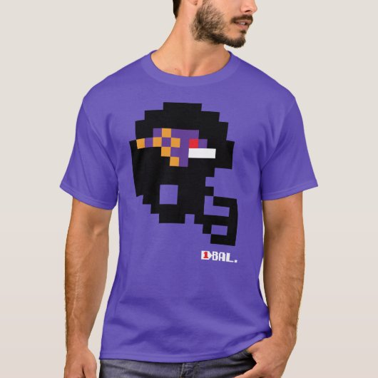Ravens Tecmo Bowl Helmet T-shirt (Voorkant)