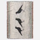 Ravens Throw Blanket Deken (Voorkant Verticaal)