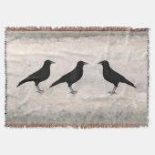 Ravens Throw Blanket Deken (Voorkant)