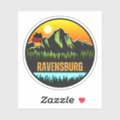Ravensburg, Baden-Württemberg Duitsland Sticker (Vel)