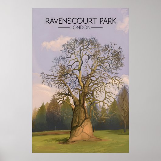 Ravenscourt Park Londen Reisposter Poster (Voorkant)