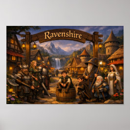 Ravenshire Dorpsposter Poster