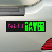 RAVER, Kind Kandi Bumpersticker (Op auto)