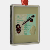 Ravi Shankar schreef over Sitar en Indian Music Metalen Ornament (Rechts)