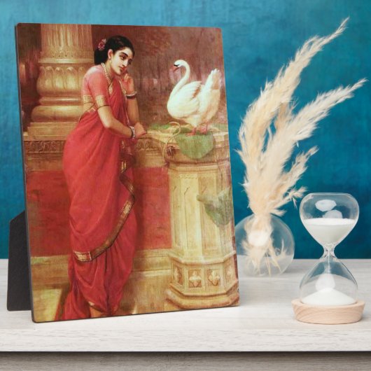 Ravi Varma Paintings-Hamsa Dhayamthi Fotoplaat (Zijkant)