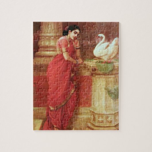 Ravi Varma Paintings-Hamsa Dhayamthi Legpuzzel (Verticaal)