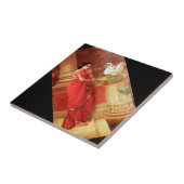 Ravi Varma Paintings-Hamsa Dhayamthi Tegeltje (Zijkant)