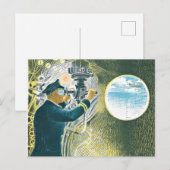 Ravilious, agent die door een Periscope kijkt Briefkaart (Voorkant / Achterkant)