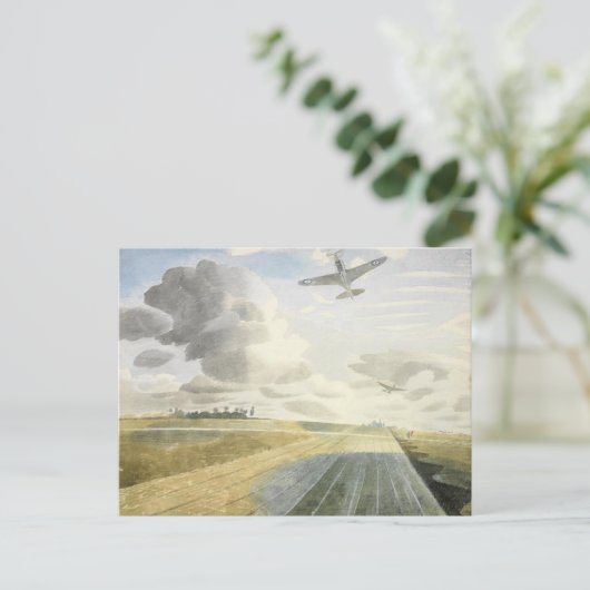 Ravilious - Baanperspectief Briefkaart (Staand voorkant)